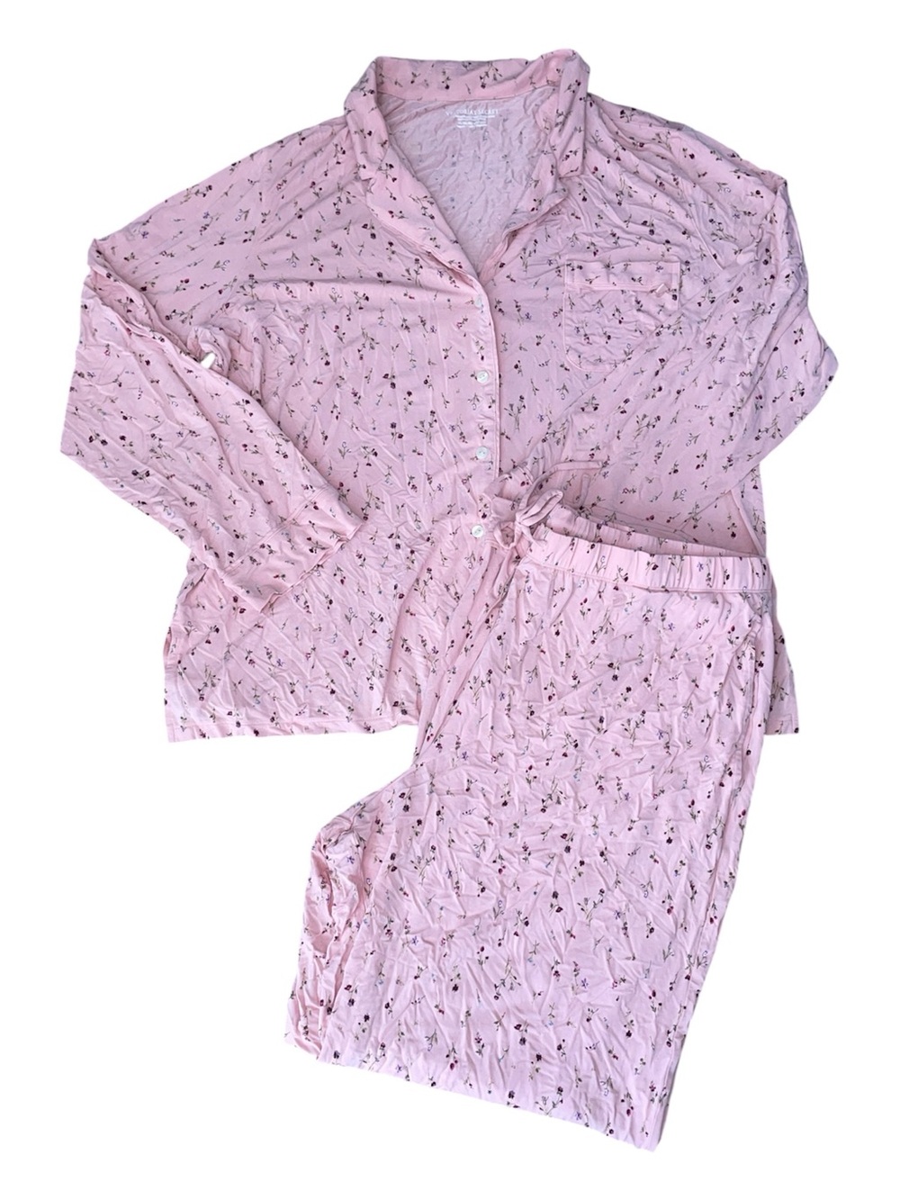 Victoria secret pink floral pj set